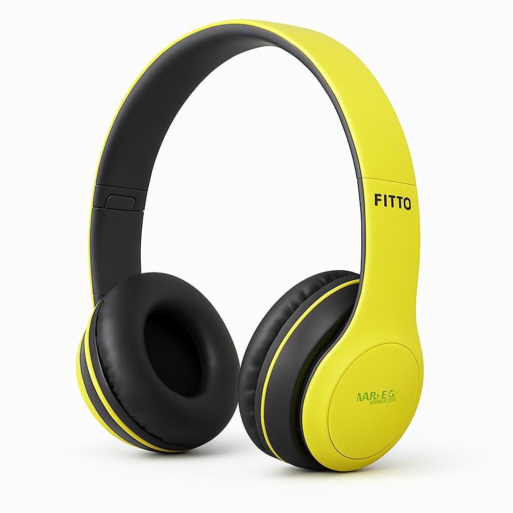 Fitto Wireless Bluetooth Headphones with Deep Bass, Clear Sound, Hands-Free Calling