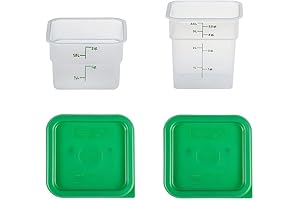 Cambro Containers With Lids - 2 & 4 Quart Food Storage Set - 2 Pack