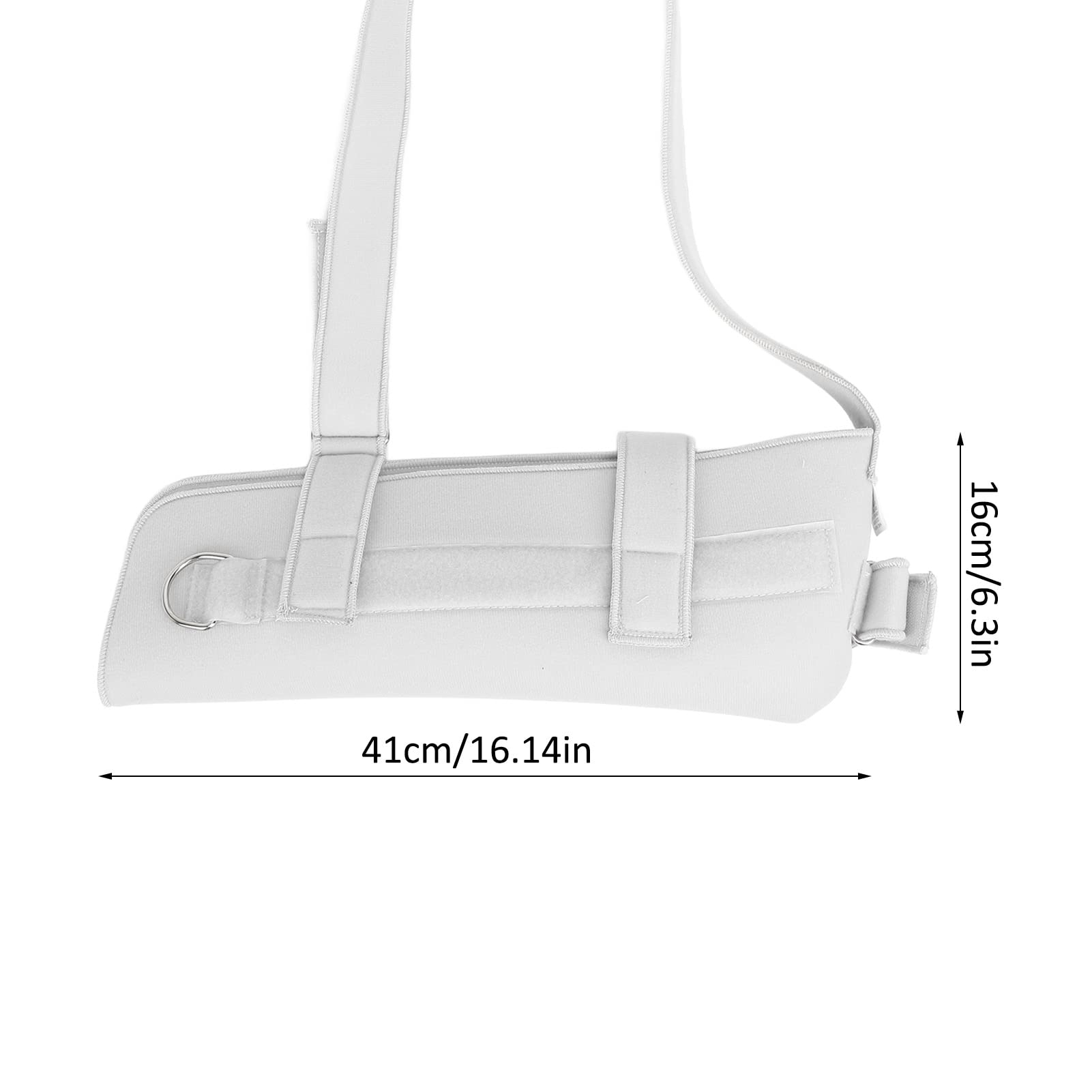 Cabestrillo para brazo de hombro Cabestrillo de soporte para brazo, Cabestrillo de brazo fracturado Recuperación de pote de longitud ajustable para mano izquierda para adultos por esguince d