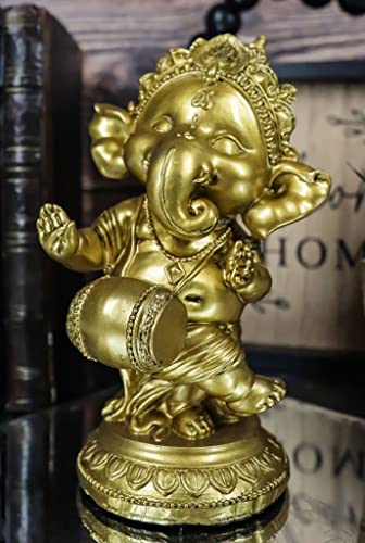 Estatua decorativa de Ganesha danzante de 6 pulgadas miniatura 6