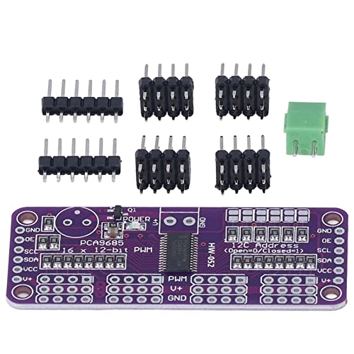Pilote de moteur PCA9685 16 voies anti-surchauffe contrôleur PWM IIC pour robot