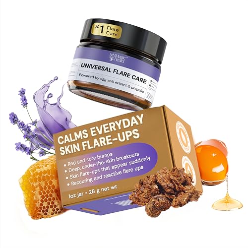 MyMagicHealer Universal Flare Care – Multi-Purpose Solution | Skin Flare-Ups - Hidradenitis Suppurativa, Folliculitis, Boils, Cysts | Anti-Chafing | Irritated Skin Relief w/ Propolis & Egg Yolk 1 oz