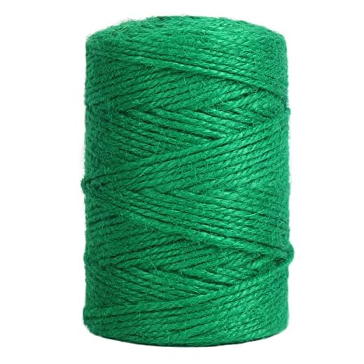 Vivifying Garden Twine, 328 Feet 3mm Green Plant Ties, Strong Jute Twine String for Climbing Plants, Tomatoes, Crafts and Decoration
