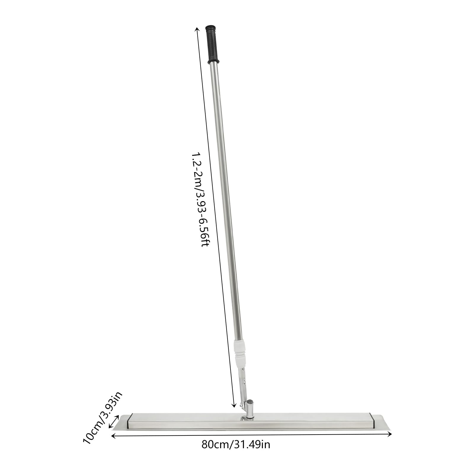 Paleta de hormigón con 1 par de zapatas para pulir superficies de cemento domésticas e industriales, herramienta de alisado para pared de encimera de hormigón
