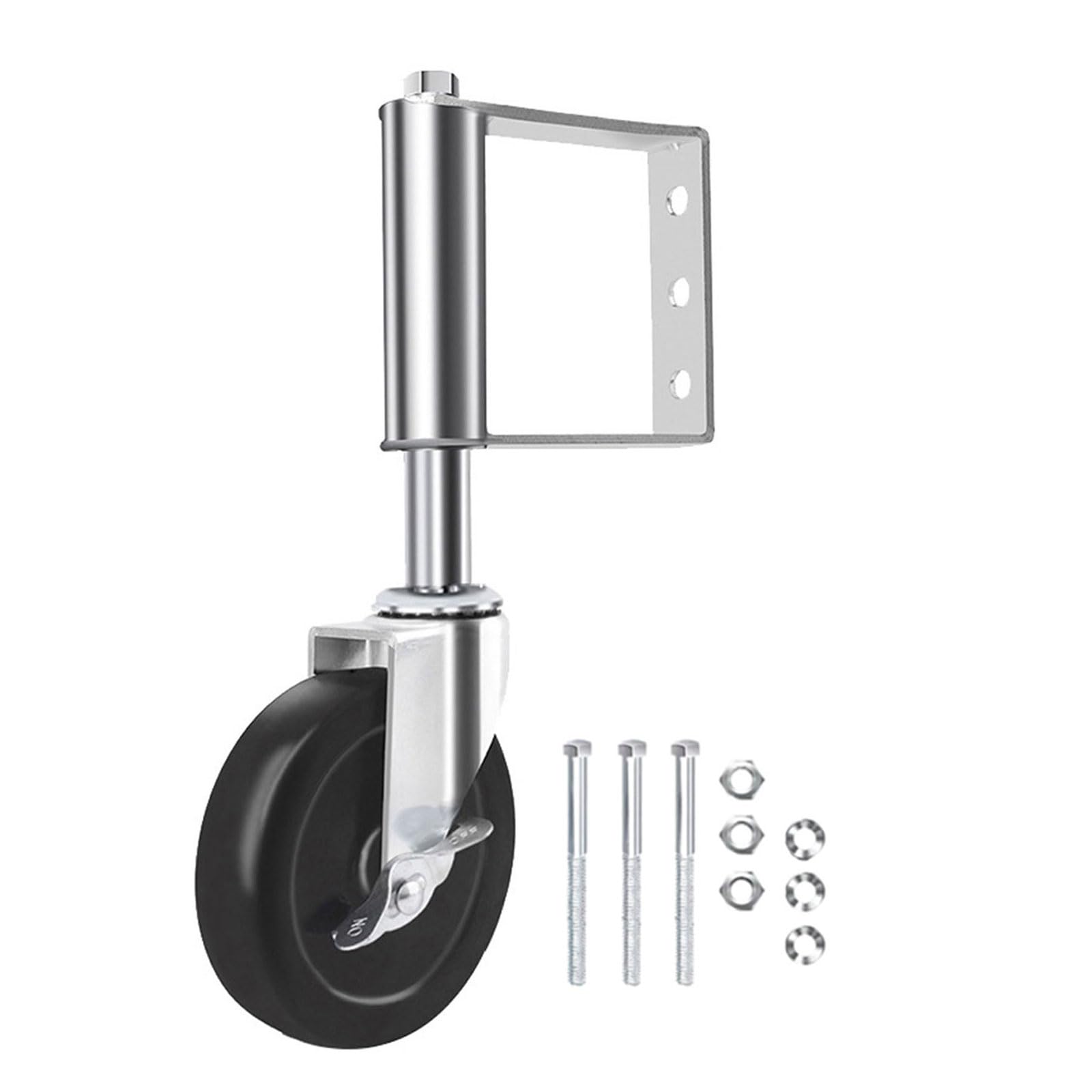 Sturdy Gate Wheel with 360 Swivels Casters Accessory for Garden Farm and Fence Daily Casual Use Farm Gate Casters
