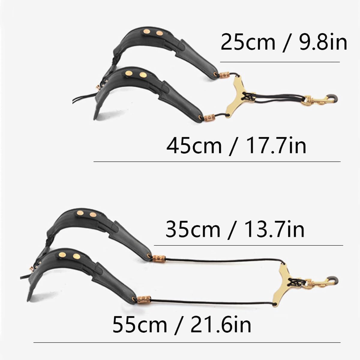 Sangle de Cou pour Saxophone avec Bandoulière Réglable et Crochet en Métal pour Adultes et Enfants
