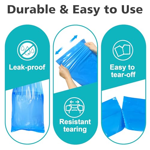 Image of Diaper Pail Refill Bags Compatible with Diaper Genie Easy Roll Signature & Platinum Pails,4-Pack (120 Bags) Hold up to 5640 Newborn Diapers Extra Thickness Powerful Odor Control Easy to Use