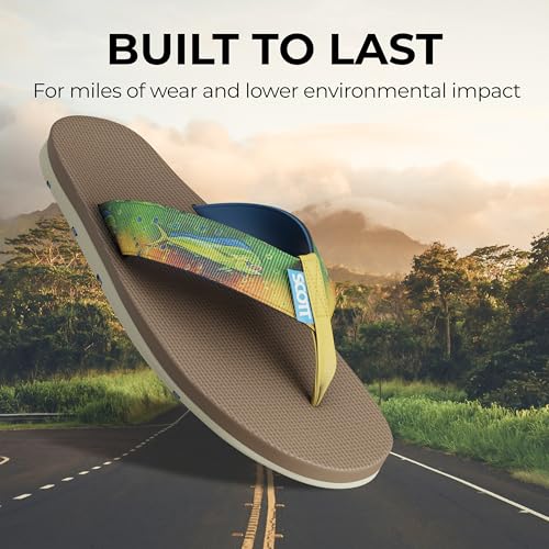 Scott Hawaii Men's Kaiko Sandal | Nylon Strap with Neoprene Lining | Molded Non-marking No-slip Outsole | Arch Support and Heel Cup | Marine & Boat Friendly3