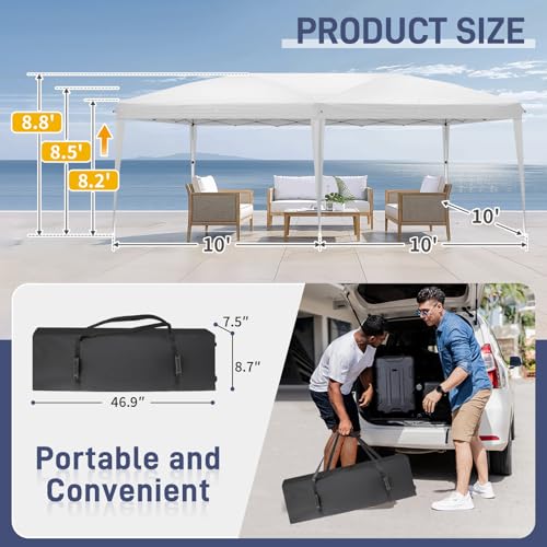 VINGLI 10x20 Foldable Portable Canopy
