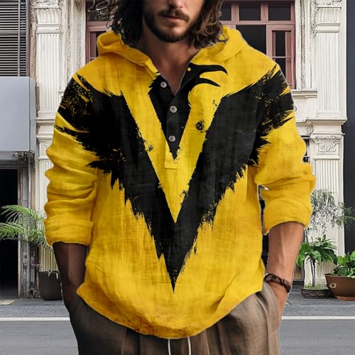 Graphic Hoodies for Men Artsy Button Up Cool Light Weight Fitted Hoodies Hooded Drawstring Pullover2