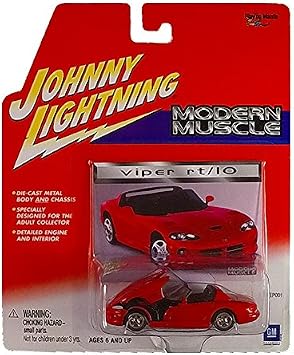 Johnny Lightning - Modern Muscle Collection - Series 3 - 2000 Dodge Viper RT/10 Red
