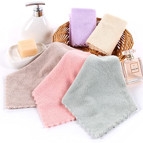 Image of Women Girls Handkerchiefs Ultra Absorbent and Super Soft Microfiber Face Towels Pastel Colors