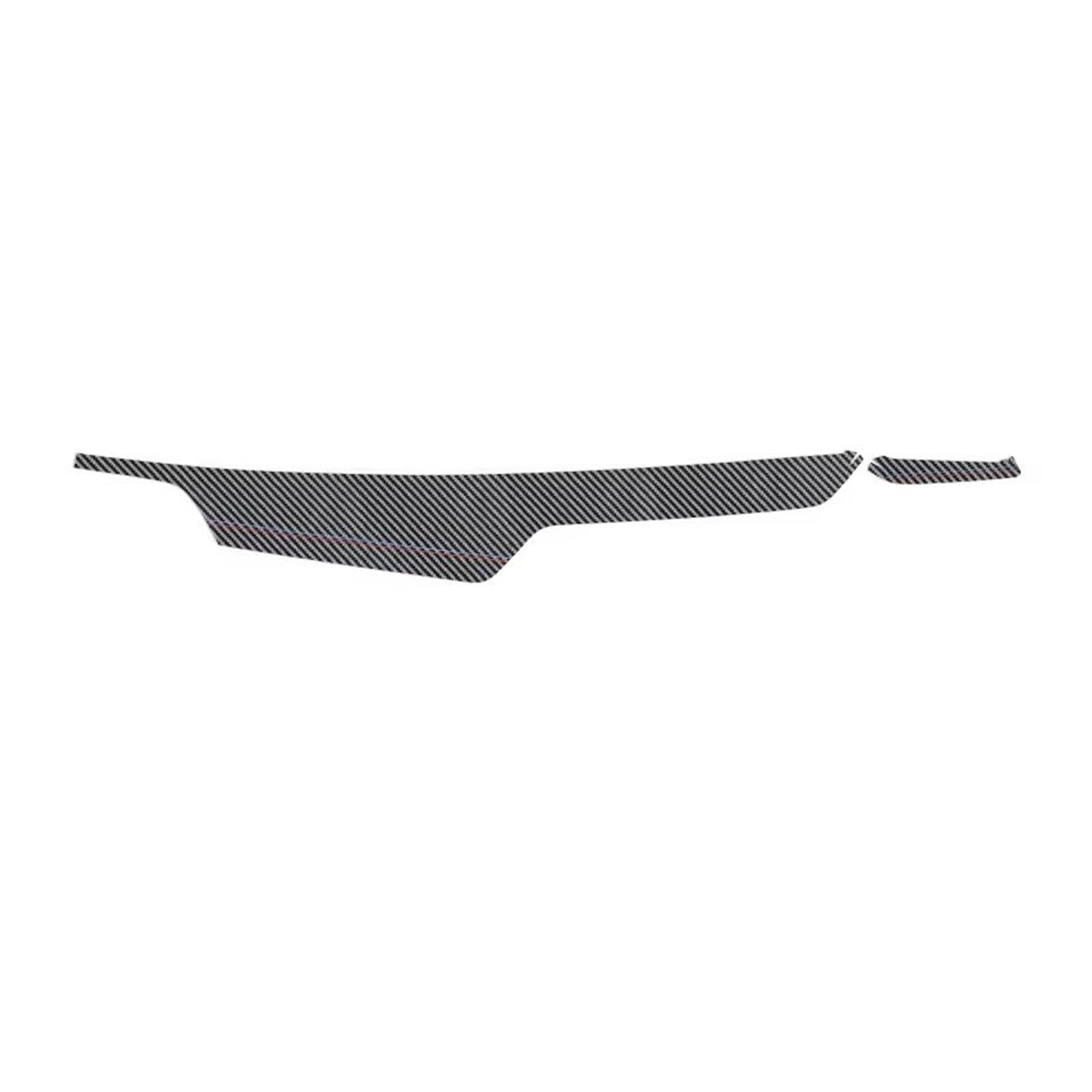 Interior Trim for BMW Series 5 for G30 for G38 for Dashboard Panel Trim Strips Instrument Decaration Stickers Car Interior Panel Frame Cover(Carbon Leather RHD)