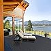 Goovilla Plastic Interlocking Deck Tiles, 9 Pack Outdoor Patio Flooring, 12