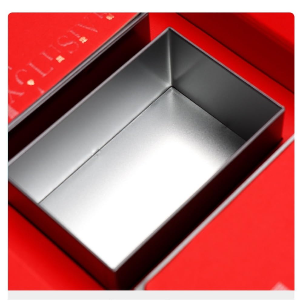 Teeservice Bulk Tee Vorratsbehälter Dosen Versiegelte Dosen Quadratische Dosen Leere Dosen Süßigkeitendosen Teedosen Vier Dosen Geschenkbox Set Tee Vorratsglas (C)