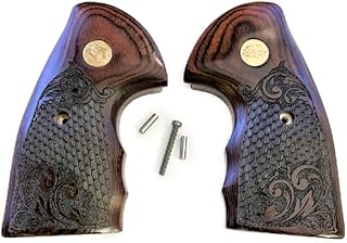 Colt Python Grips 2020 Grips + Colt 2021 Anaconda Rosewood Dragon Scale - Premium Gun Grips