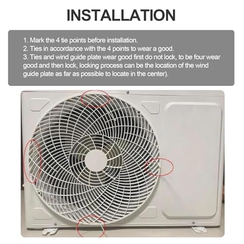 Couvercle de ventilation pour condenseur de climatiseur extérieur - 5