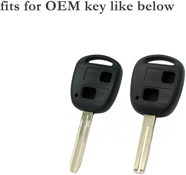 Silicone Cover Protector Case Holder Skin Jacket Compatible with TOYOTA LEXUS 2 Button Remote Key Fob CV9404 White