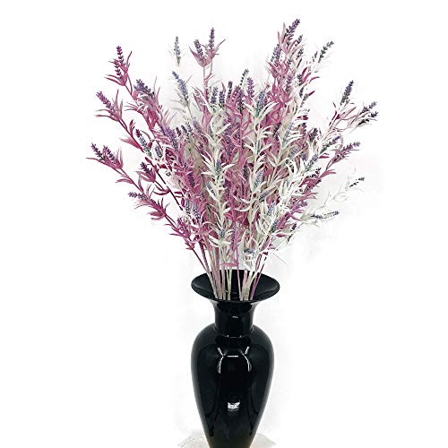 Lily Garden Long Stems Artificial Flowers Lavender String Artistic Plants - 10 Pcs (Ivory) #TOP3