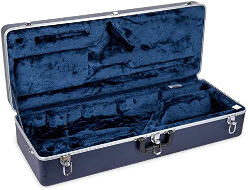 image for Crossrock ABS Molded Tenor Saxophone Case-Rectangular,with Single Shou