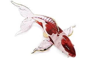 4.5" Long Koi Fish Blown Glass Figurine