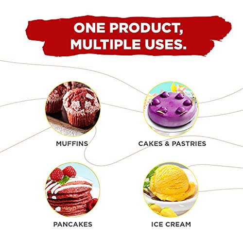 Image of BAKE KING Combo of 10 Vanilla, Paan, Mango, Butterscotch, Blueberry, Pineapple, Rose Milk, Banana, Red Velvet and Dark Chocolate Flavour Essence 30 ML Each Making Cakes, Cookies and Ice Creams Liquid Food (Pack of 10)