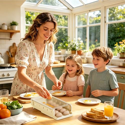 Soporte para huevos con rollo automático ideal para autocaravanas y hogar 3