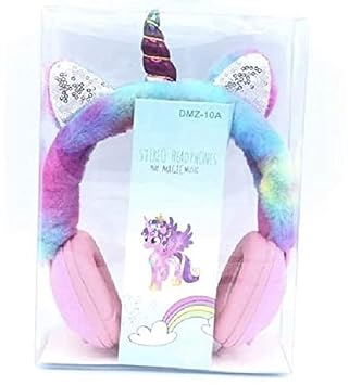 KEDY Unicorn Wired Over the Ear Earphone with Mic (Multicolour)
