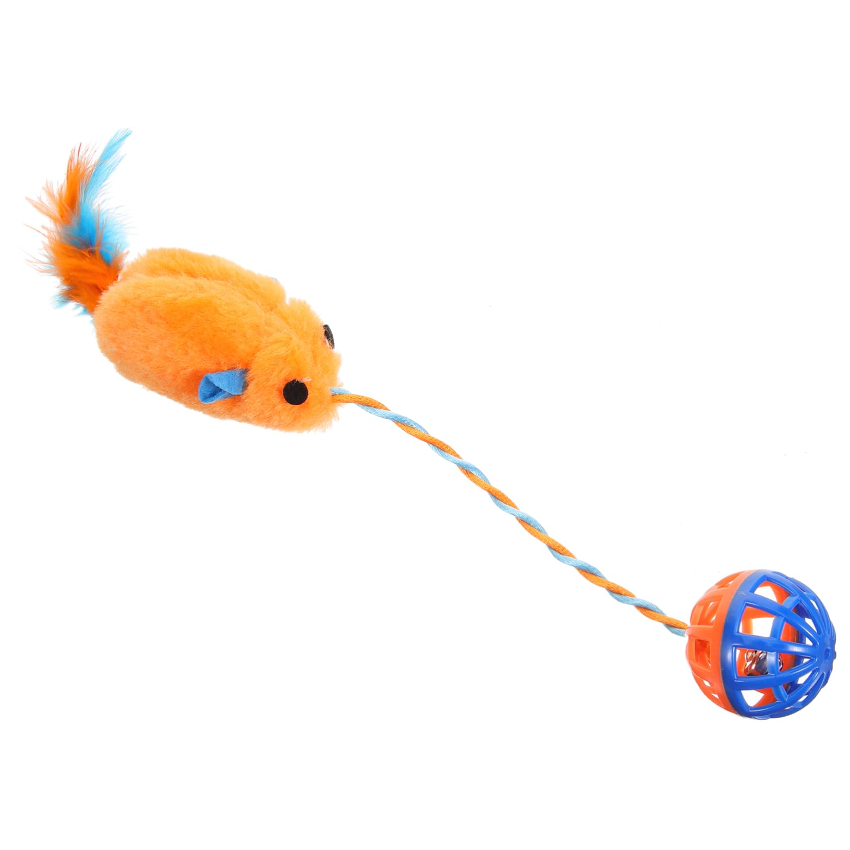 ERINGOGO Jouet Interactif pour Chat, Jouet Teaser pour Chat, Résistant Aux Morsures, Jouets pour Animaux De Compagnie, Jouet De Capture avec Balle