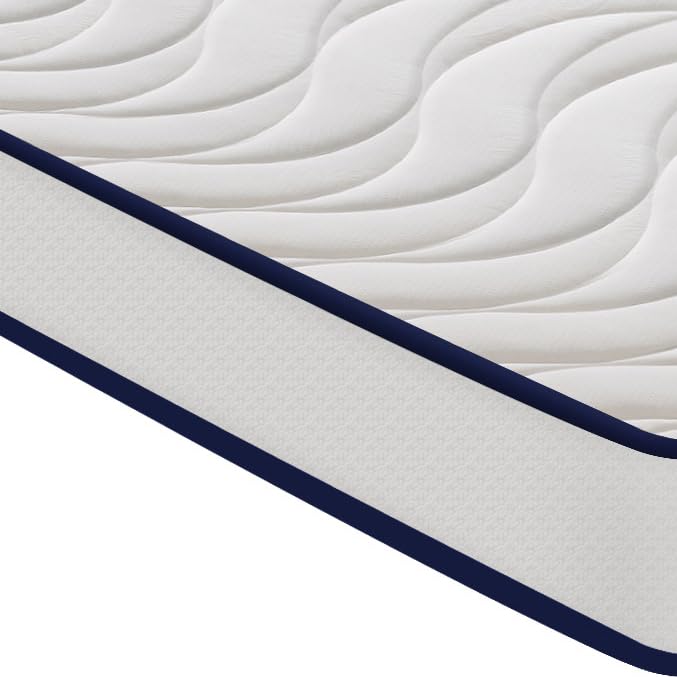 INDULGE IN COMFORT Materasso Singolo Memory Foam 90x190 Cm – Ortopedico A 7 Zone Con Molle Insacchettate – Ibrido Rigido 25 Cm
