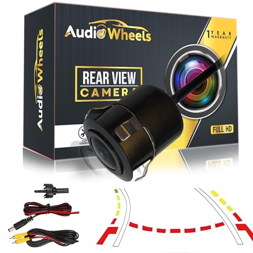 Image of Audio Wheels Car AHD Moving Path Guide Line with 170Perfect View Angle Design Waterproof Parking Reverse Moving Path Guide Camera only for Car Android Monitors.