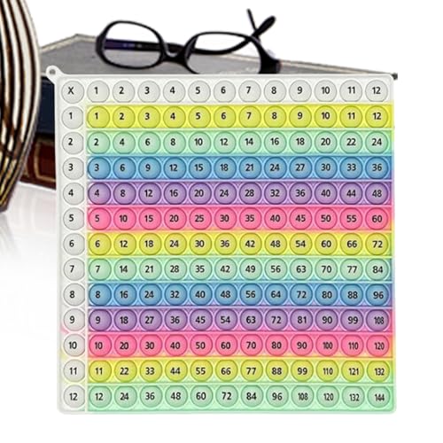 Generisch Multiplikationsspiel - Buntes Silikon -Mathe -Tisch, Zappelnder Lernspielzeug, Ansprechendes Berechnungsrätsel, Kreative Bildungsressource | Für Kinder Mädchen Schülern Lehrerschule Z