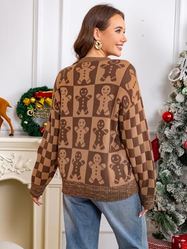 Simplee Womens Christmas Ugly Sweater Long Sleeve Holiday Soft Knit - Image 3