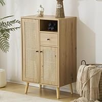 Amazon｜キャビネット サイドボード チェストラタン調 ラタン風