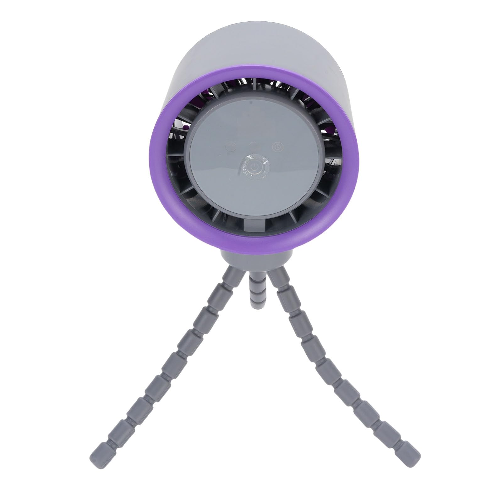 Mini ventilador para cochecito de bebé, oscilación de 360 grados, pantalla digital recargable por USB, clip de trípode, un diseño envolvente, ventilador portátil, verano al aire libre (gris)
