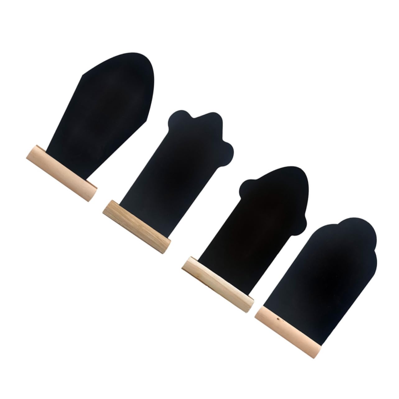 ARTIBETTER 4Pcs Blackboards Reusable Chalkboard Signs for Home and School Elegant Tabletop Board Decorations for Messages and Reminders for Flower Pots and Desktop