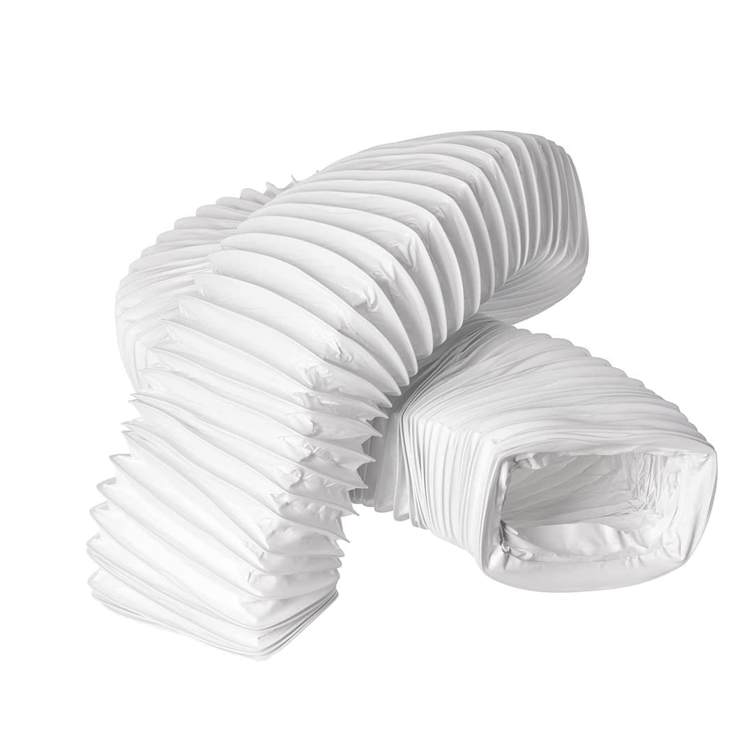 Tuyau d'évacuation d'air flexible en PVC pour climatisation, hotte aspirante, sèche-linge (110 x 55/6 m)