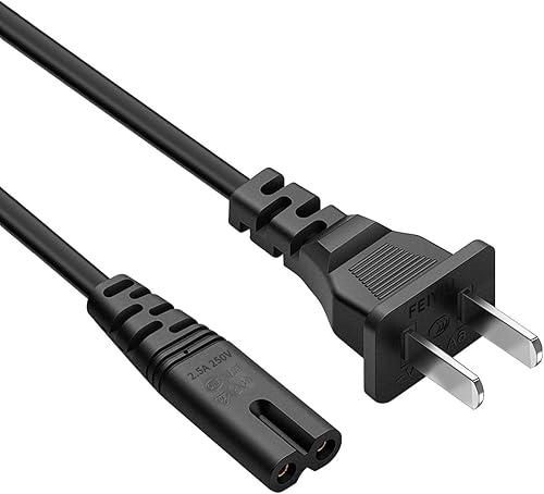 Cable de alimentación de TV de 10 pies para TCL LG JVC Sony Samsung Toshiba Sharp, LED LCD Insignia Sharp Toshiba JVC Hisense Electronics