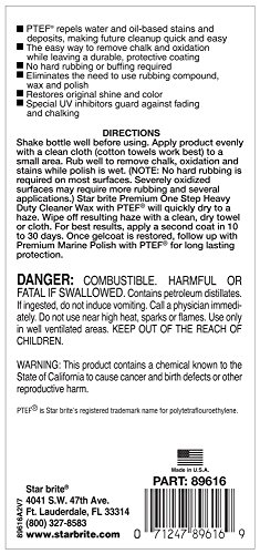image for STAR BRITE One-Step Heavy Duty Cleaner Wax with PTEF - Removes Oxidati