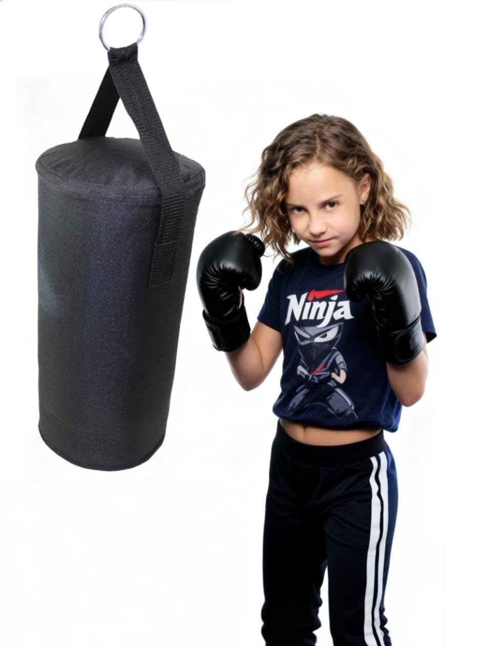 Boxsack Kinder - 5 kg gefüllt hängend - inkl. Boxhandschuhen 4 oz - Boxset Kickboxen Fitness Training