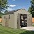 Devoko 10 x 12 FT Plastic Outdoor Storage Shed with Windows, Resin Tools Shed with Floor Large Storage Garden Shed for Patio,Garden, Backyard, Lawn, Beige