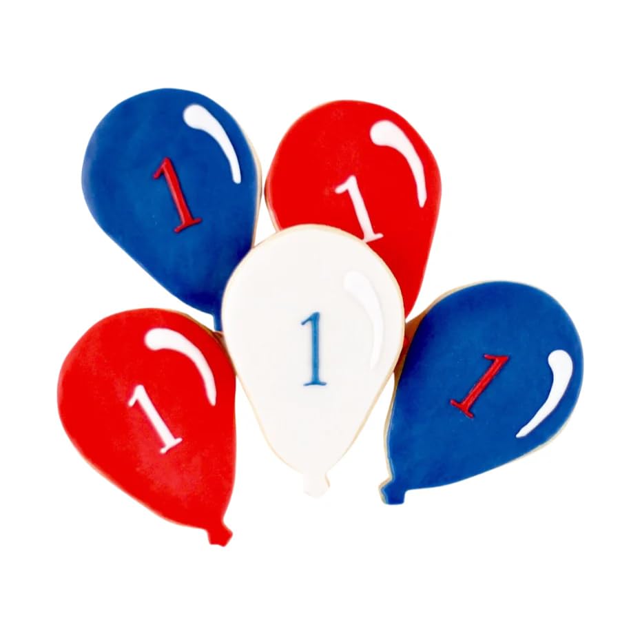 1 Dz. Party Balloon Sugar Cookies! Tailor these cookies to fit any color scheme! Brthday Balloon, Party Gift!