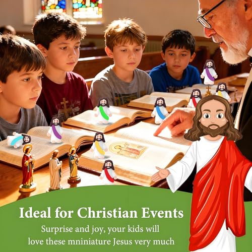 Mini figuras decorativas de Jesús pack 20 piezas miniatura 5