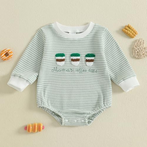 Newborn Baby Boy Girl Fall Winter Outfit Infant Long Sleeve Bubble Romper Clothes Embroidery Onesie 3 6 12 18 Month2
