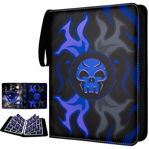 Image of 9 Pocket Card Binder for MTG /YGO /PTCG /Game Cards, Holds 900 Cards,Premium Card Collector Book for TCG Players,Toys Gifts for Kids(purple)