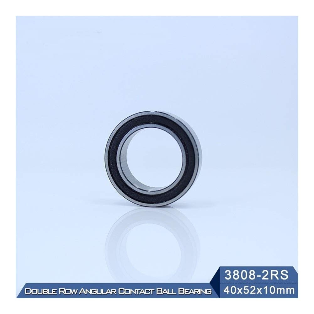 3808-2RS 3808 RS Rodamiento 3808 2RS Rodamientos de Bolas de Contacto Angular sellados de Doble hilera 40 * 52 * 10 mm
