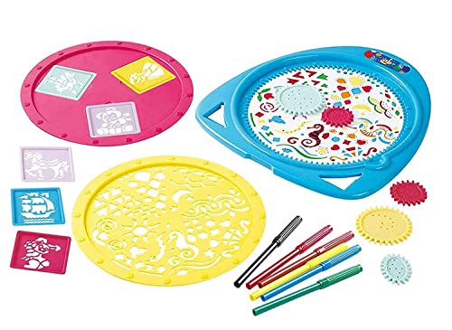 PlayGo Magic Mandala Studio de peinture pour enfants avec pochoirs et bien plus encore
