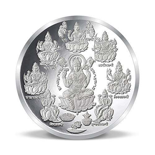 Image of ACPL Precious Moments BIS Hallmarked Ashta Laxmi Silver Coin 999 Pure with Gift Box