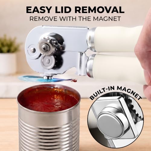 Image of Zulay Kitchen Stainless Steel Swing Open Manual Can Opener Comfortable Grip