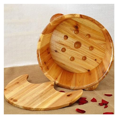 Bañera de madera maciza para pies, SPA de pies de madera miniatura 3
